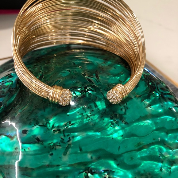 Jewelry - Gold wire wide cuff bracelet